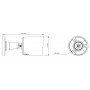 POWERTECH υβριδική κάμερα CCTV PT-1585 με μικρόφωνο & Full Color λειτουργία, 8MP, 2.8mm, IP67