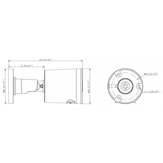 POWERTECH IP κάμερα PT-1592 με μικρόφωνο & Full Color λειτουργία, 4MP, 2.8mm, PoE, IP67