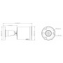 POWERTECH IP κάμερα PT-1592 με μικρόφωνο & Full Color λειτουργία, 4MP, 2.8mm, PoE, IP67