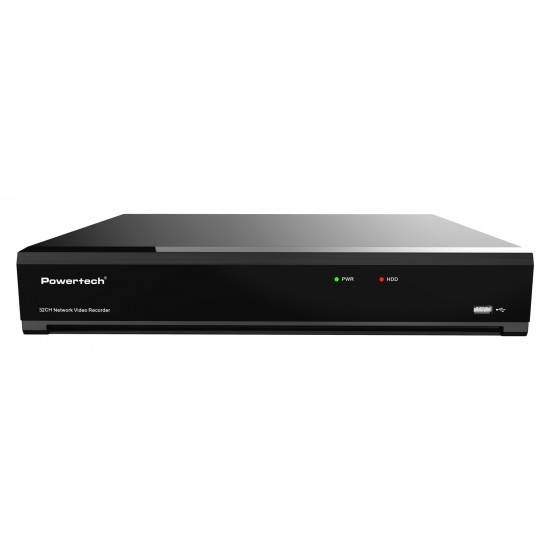 POWERTECH NVR καταγραφικό PT-1600, 12MP, H.264+/H.265+, 32 κανάλια