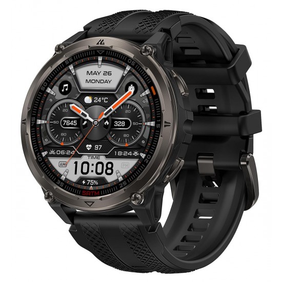KOSPET smartwatch ORB 2, heart rate, 1.43" AMOLED, GPS, 5 ATM & IP69, με φακό, μαύρο