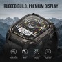 KOSPET smartwatch PULSE 2, heart rate, 1.96" AMOLED, GPS, 5 ATM & IP69, με φακό, μαύρο