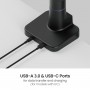 BRATECK gaming βάση γραφείου για 2x οθόνες LDT95-C024UCP, 24-57", έως 27kg, heavy duty