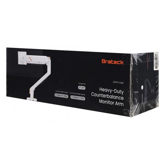 BRATECK βάση γραφείου οθόνης LDT111-C012, 17-49", έως 20kg, heavy duty