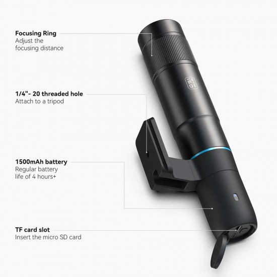 APEXEL smart ψηφιακό μονοκυάλι VisionMax APL-ETF150, 45x, WiFi, 1080p