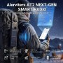 ALERVITES ασύρματος πομποδέκτης AT2, 2W, UHF 400-480MHz, Bluetooth, γκρι