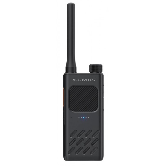 ALERVITES ασύρματος πομποδέκτης AT2, 2W, UHF 400-480MHz, Bluetooth, γκρι