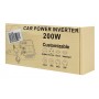 POWERTECH inverter αυτοκινήτου PTL-028, 200W, 12V/24V DC σε 110V/220V AC, με 2x USB-C/2x USB
