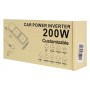 POWERTECH inverter αυτοκινήτου PTL-029, 200W, 12V/24V DC σε 2x 110V/220V AC, με 2x USB-C/2x USB