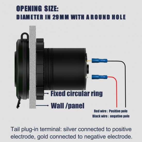 POWERTECH πρίζα USB για σκάφη & οχήματα PTL-030, USB & 2x USB-C, 36W, IP65