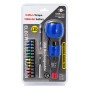 POWERTECH κατσαβίδι μπαταρίας με μύτες PT-1645, LED φακός, 1800mAh