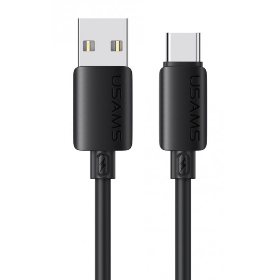USAMS καλώδιο USB-C σε USB SJ786, σιλικόνης, 3A, 480Mbps, 1m, μαύρο