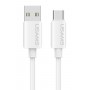 USAMS καλώδιο USB-C σε USB SJ786, σιλικόνης, 3A, 480Mbps, 1m, λευκό