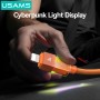 USAMS καλώδιο Lightning σε USB-C SJ776, 30W, 480Mbps, 1.2m, πορτοκαλί
