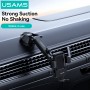 USAMS βάση smartphone αυτοκινήτου ZJ091 για ταμπλό/παρμπρίζ, μαύρη