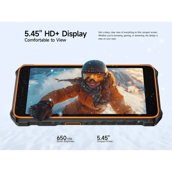 ULEFONE smartphone RugKing 2 Pro, 5.45", 6/128GB, 4550mAh, IP68/IP69K/MIL-STD-810H, μαύρο