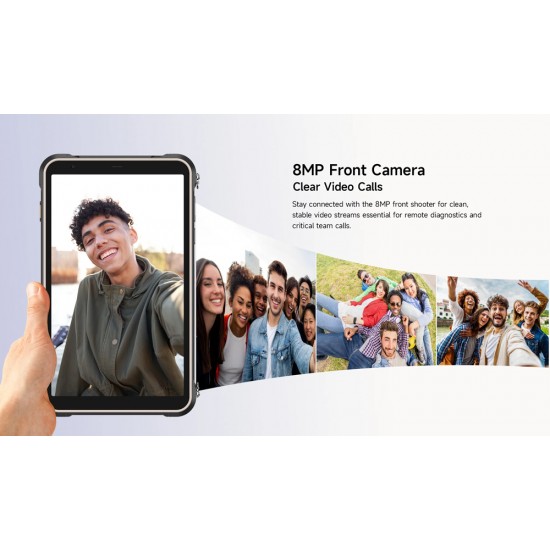 ULEFONE tablet RugKing Pad Pro, 8.68", 8/128GB, 7100mAh, IP68/IP69K/MIL-STD-810H, 4G, μαύρο