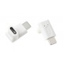 POWERTECH αντάπτορας USB-C αρσενικό σε θηλυκό CAB-U099, 90°, λευκός