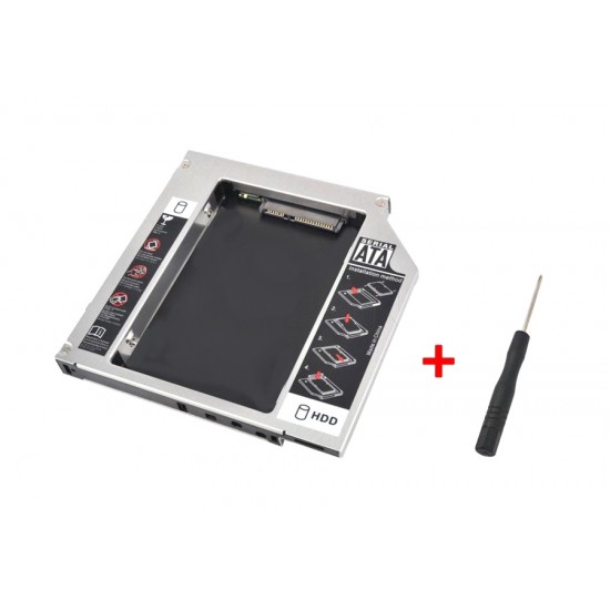 Θήκη σκληρού δίσκου HDD & SSD 2.5" PT-242, SATA, με ύψος 12.7mm