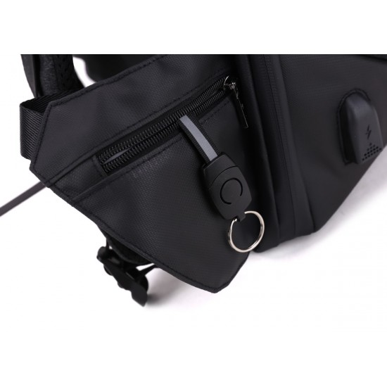 ARCTIC HUNTER τσάντα πλάτης B00208 με θήκη laptop 15.6", λουκέτο TSA, 24L, γκρι