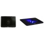 POWERTECH Βάση & ψύξη laptop PT-740 έως 15.6", 125mm fan, LED, μαύρο