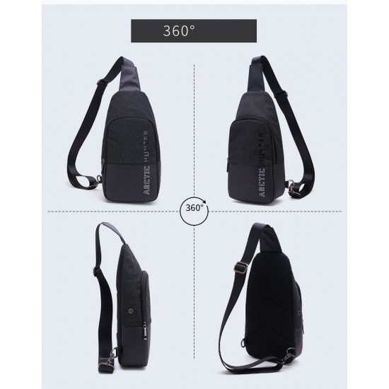 ARCTIC HUNTER τσάντα Crossbody XB0058, 5L, μαύρη