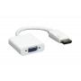 POWERTECH αντάπτορας DisplayPort σε VGA CAB-DP006, 0.20m, λευκός