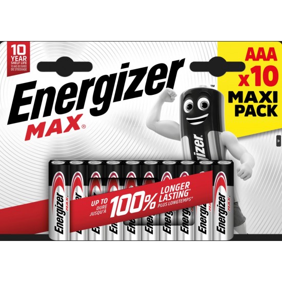 Energizer Max Alkaline AAA (10 τμχ)
