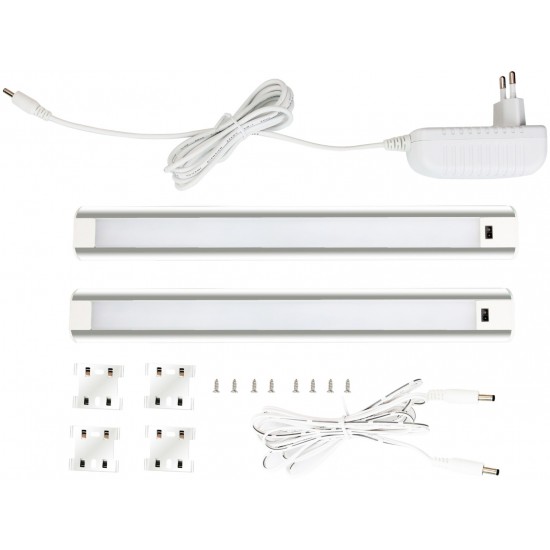 Avide LED Ταινία Cabinet Light 9W SMD2835 4000K IP44 2X60cm  + Αισθητήρας Κίνησης