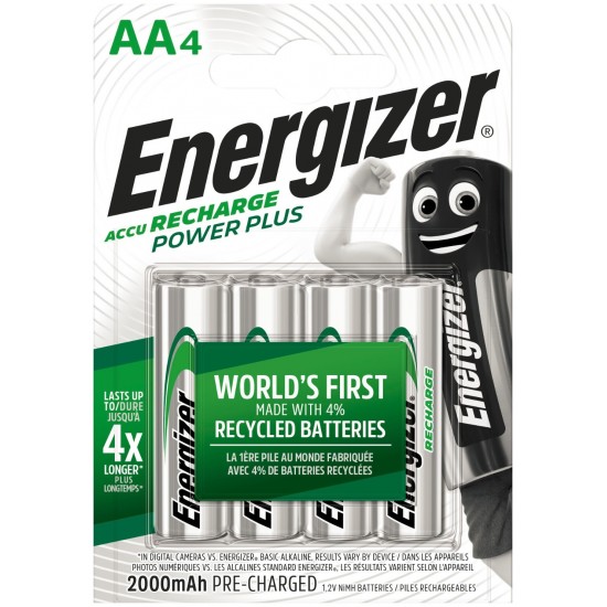 Energizer Επαναφορτιζόμενη AA 2000mAh (4τμχ)