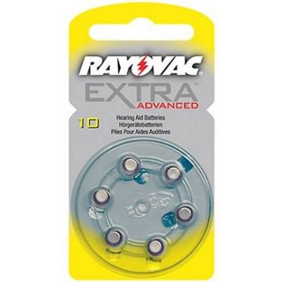 Rayovac Extra Advanced Βαρηκοΐας 10 (6τμχ)