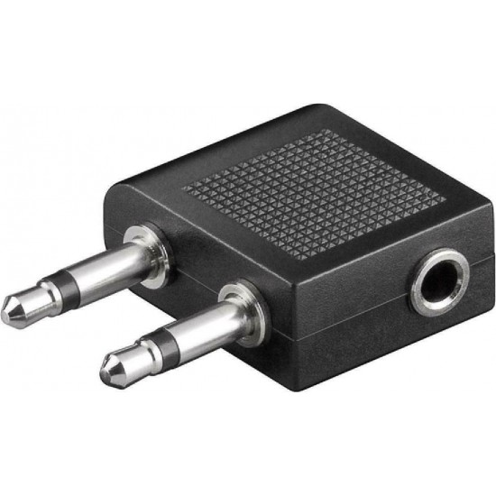 Διπλό Φις 3.5mm Μono Αρσ. σε Stereo Θηλ. 61004