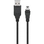 Goobay Essential Mini USB Καλώδιο Συγχρονισμού & Φόρτισης Μαύρο 1μ