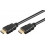 Goobay Καλώδιο HDMI Ethernet Υψηλής Ταχύτητας 4K/60Hz 18Gbit/s Μαύρο 0,5μ 80096