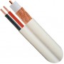 ATC-500 RG59 CCS+ 2x0.50mm Καλώδιο CCTV Λευκό 100m
