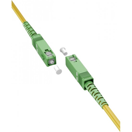 Goobay Καλώδιο Οπτικής Ίνας FTTH Μονής Λειτουργίας OS2 Κίτρινο 3μ