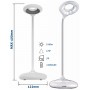 Avide LED Φωτιστικό Γραφείου Minimal Άσπρο 4W