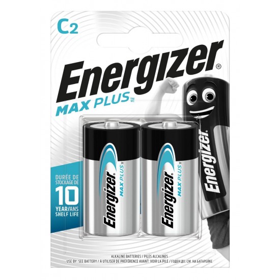 Energizer Max Plus Alkaline Μπαταρία C (2 τμχ)