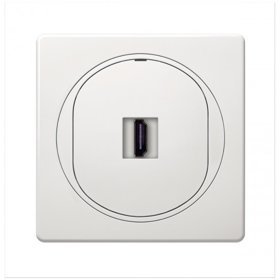 EON HDMI/HDMI socket Keystone, white