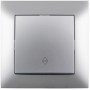 Entac 106 Arnold Recessed alternative wall switch Silver