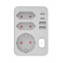 Technik Professional Πρίζα Επέκτασης 3 Θέσεων + 2 x USB-C + 2 x USB-A + Διακόπτης