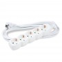 Technik Πολύπριζο 5 Θέσεων 1,5mm2 Λευκό 3m