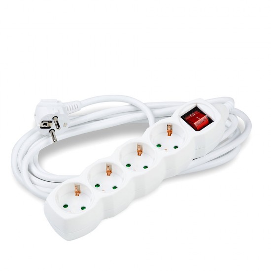 Technik Πολύπριζο 4 Θέσεων 3x1,5mm 5m με Διακόπτη