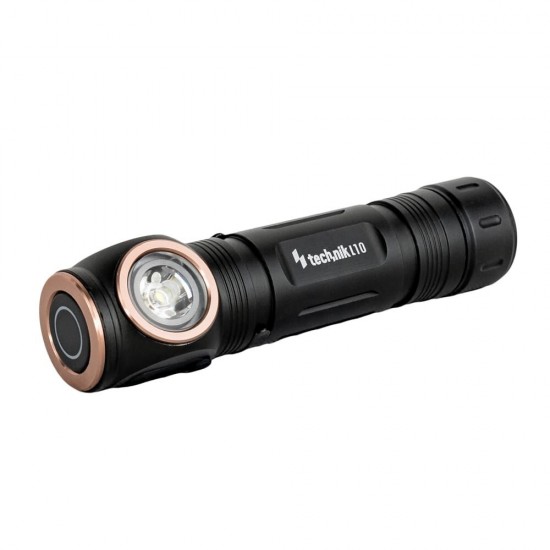 Technik Φακός L10 με Μπαταρία 1x18650 2200mAh Osram P9 & Καλώδιο USB-C 1000lm