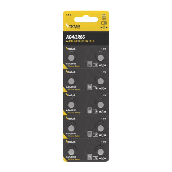 Technik Αλκαλικές Μπαταρίες Κουμπιά Platinum AG4 / LR66 / 177 / 377 1.5V B10
