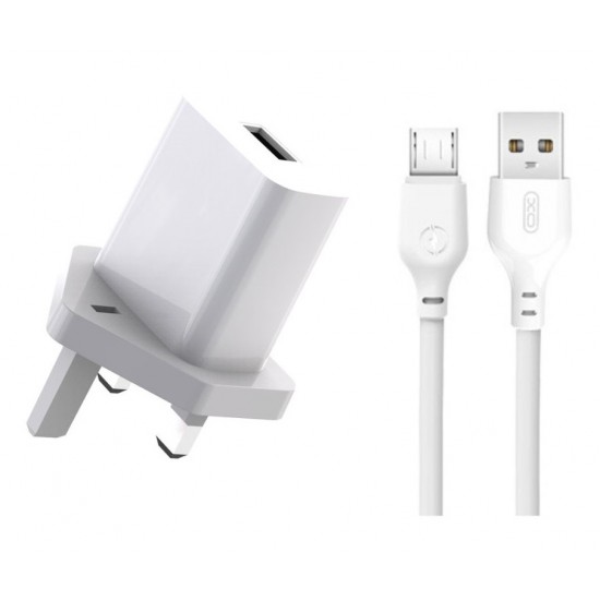 XO L99 (UK) Φορτιστής με Καλώδιο Micro 2.4A