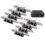 Εξωτερικά Φώτα Οδικής Βοήθειας STROBO LED 8x3 72W 10-30V IP65 Αδιάβροχα Πορτοκαλί GloboStar 88982