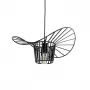 GLOBOSTAR® LUMINOVA 61462 Μοντέρνο Κρεμαστό Φωτιστικό Οροφής με Ντουί 1 x E27 AC 220-240V IP20 - Μαύρο - Μ40 x Π40 x Υ20cm