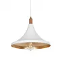 GLOBOSTAR® BELFRY 203-0076 Μοντέρνο Κρεμαστό Φωτιστικό Οροφής με Ντουί 1 x E27 AC 220-240V IP20 - Λεύκο & Χρυσό - Μ29.5 x Π29.5 x Υ22cm