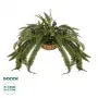 GloboStar® Artificial Garden FERN HANGING PLANT 20622 Τεχνητό Κρεμαστό Διακοσμητικό Φυτό Φτέρης Π90 x Μ90 x Y70cm